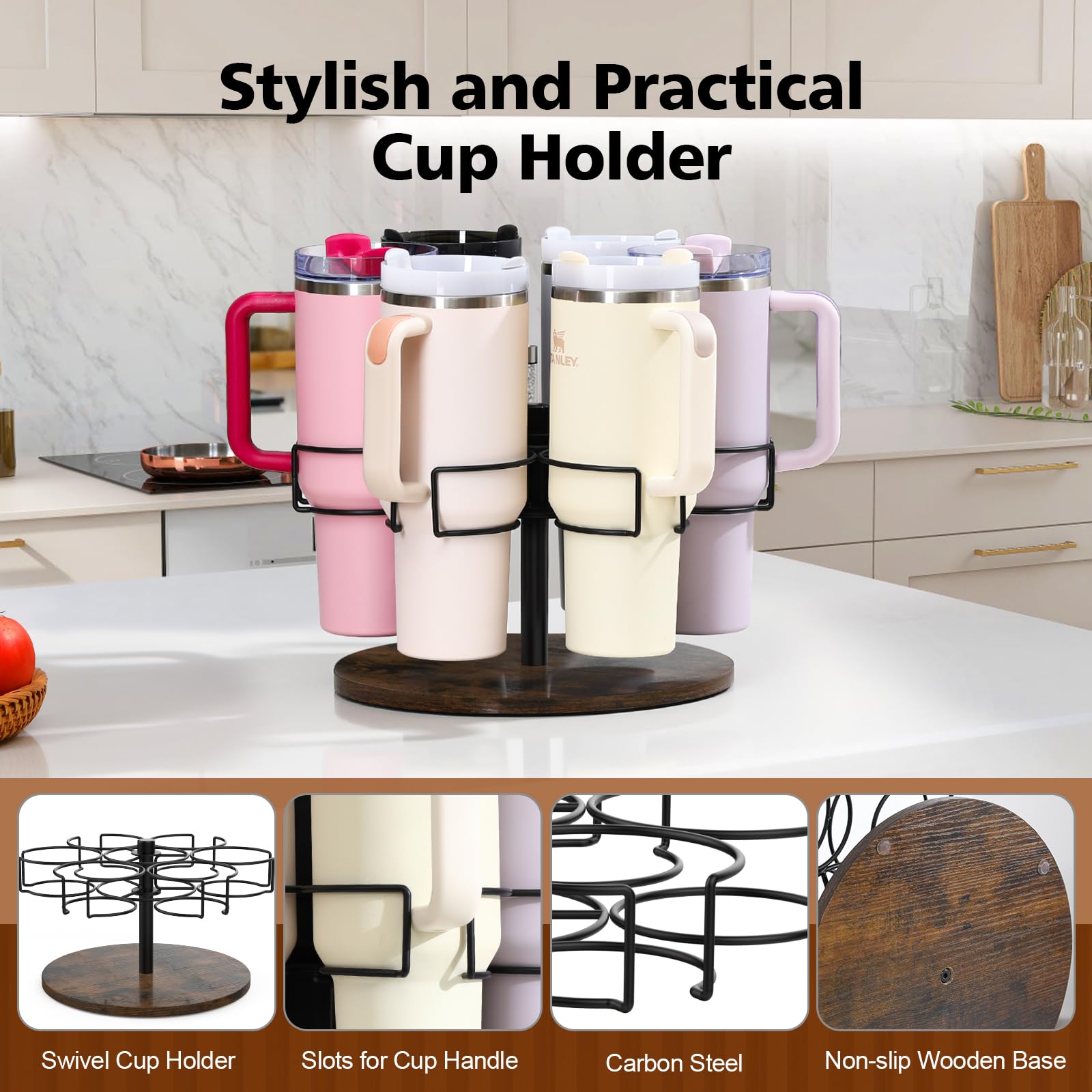 Kssiaz organizer fits 40 oz tumblers for easy retrieval