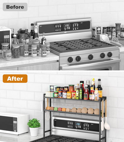 Kssiaz four-hook side panel keeps utensils within reach