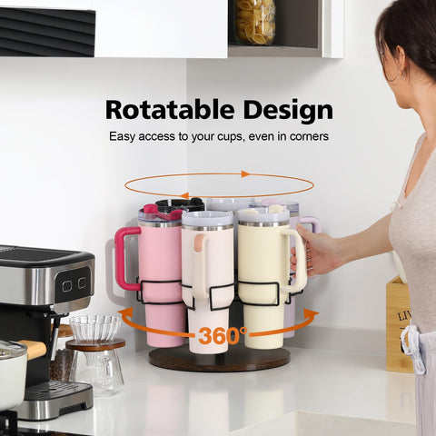 Kssiaz cup-holder with non-slip pads on the base protects surfaces