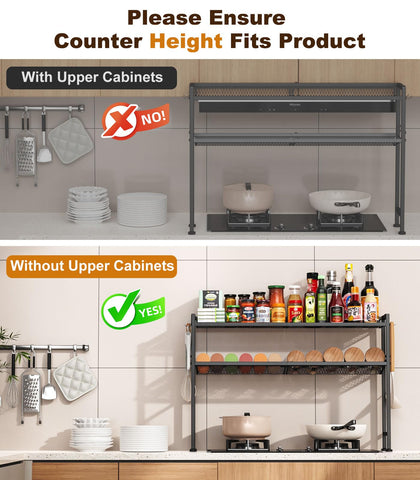 Kssiaz spice rack showing raised guard rails to prevent tipping