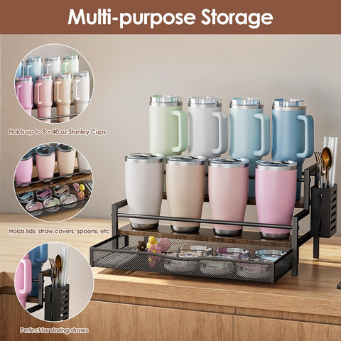 Kssiaz side box keeps lids and accessories neatly within reach