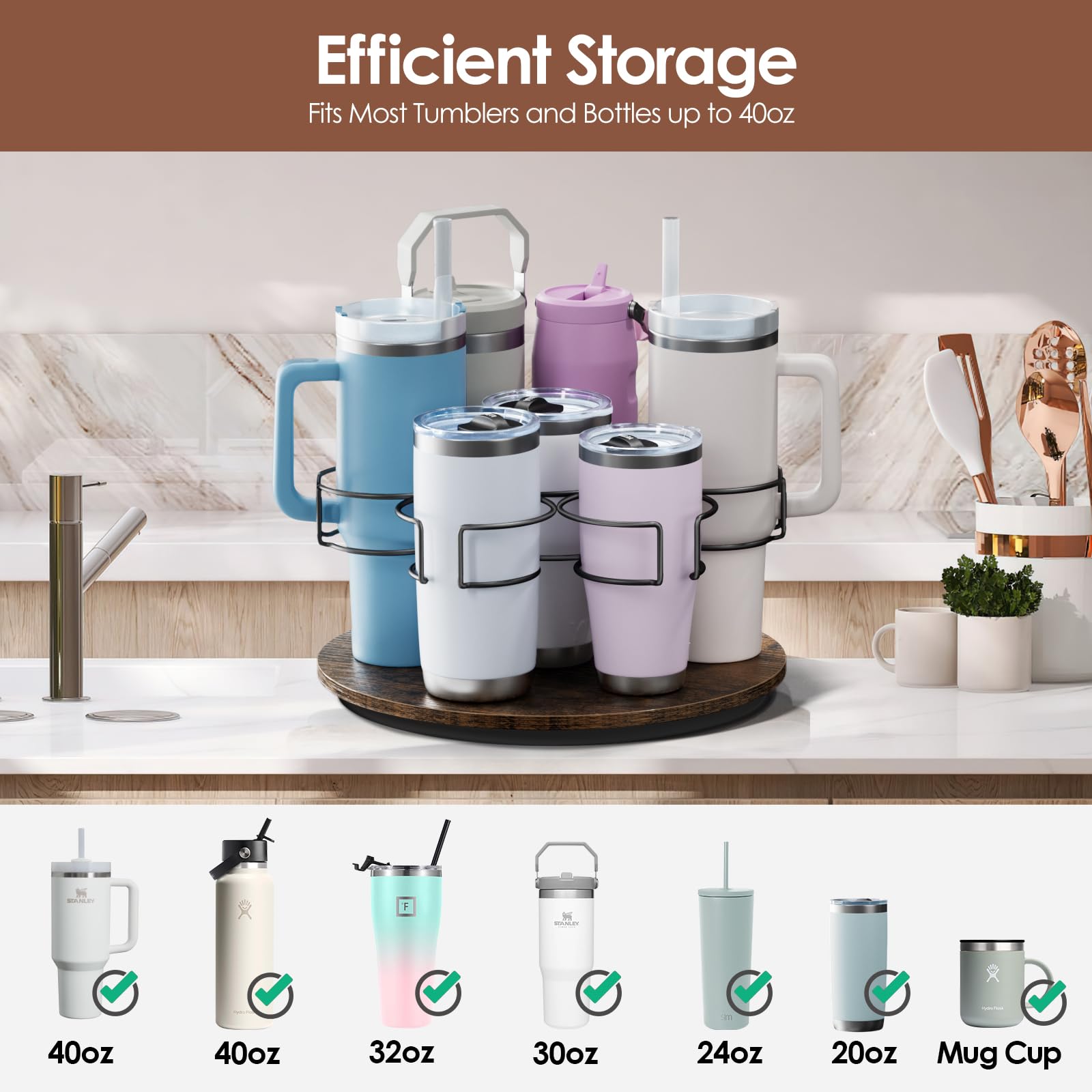 Kssiaz Simple Modern compatible organizer on kitchen counter