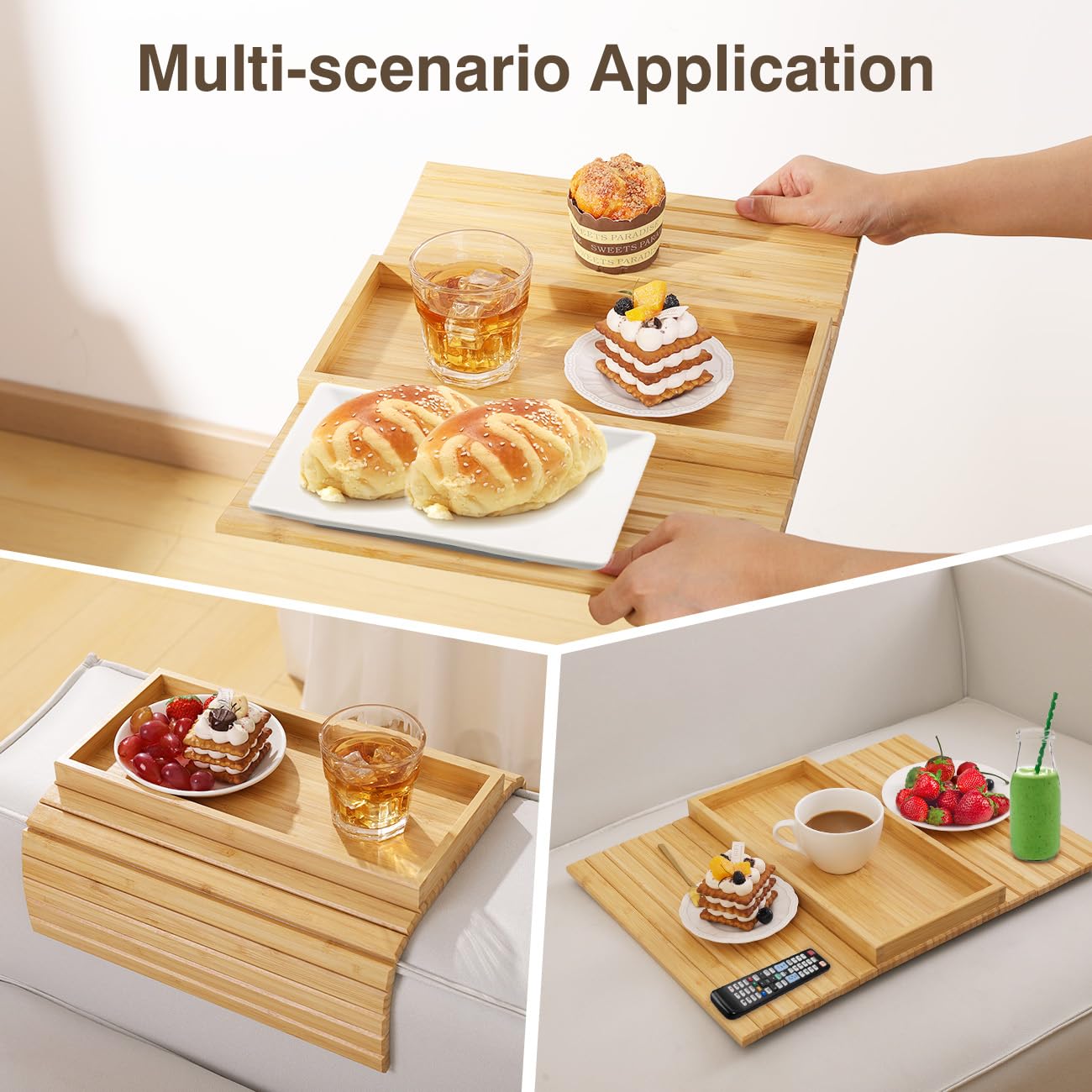 Kssiaz tray features smooth edges for safe handling and easy cleaning.