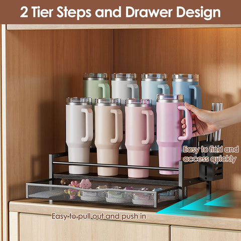 Kssiaz sturdy carbon steel frame supports long-lasting, stable organization.