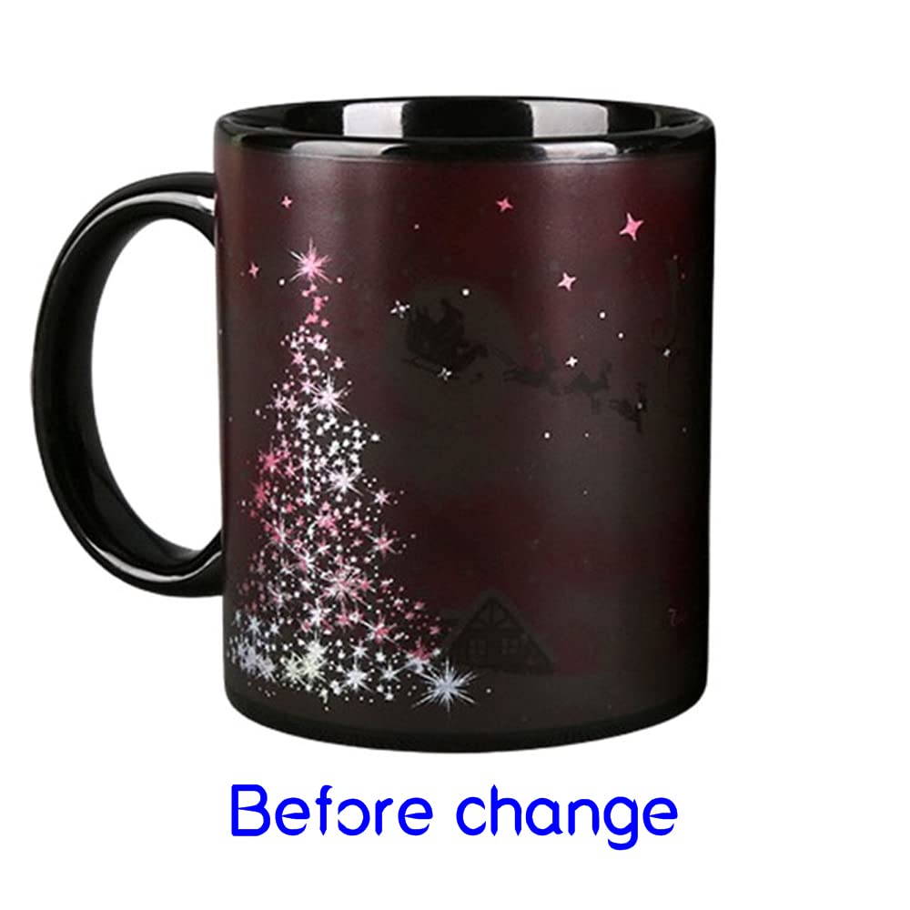 KSZNZB color-change mug shows festive snowman as beverage heats