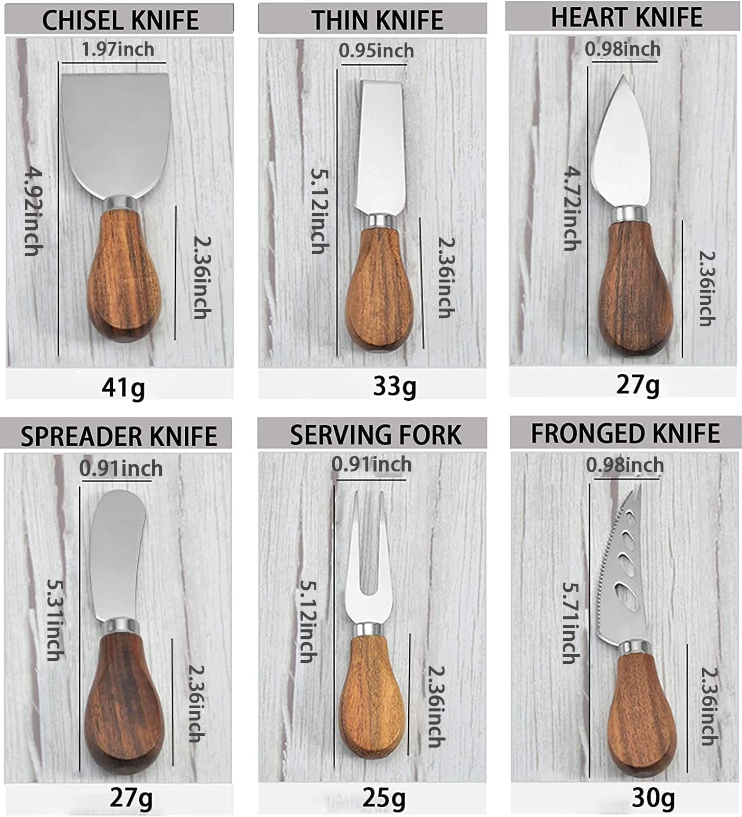 KT-GARY heart knife adds charm to centerpieces and boards.