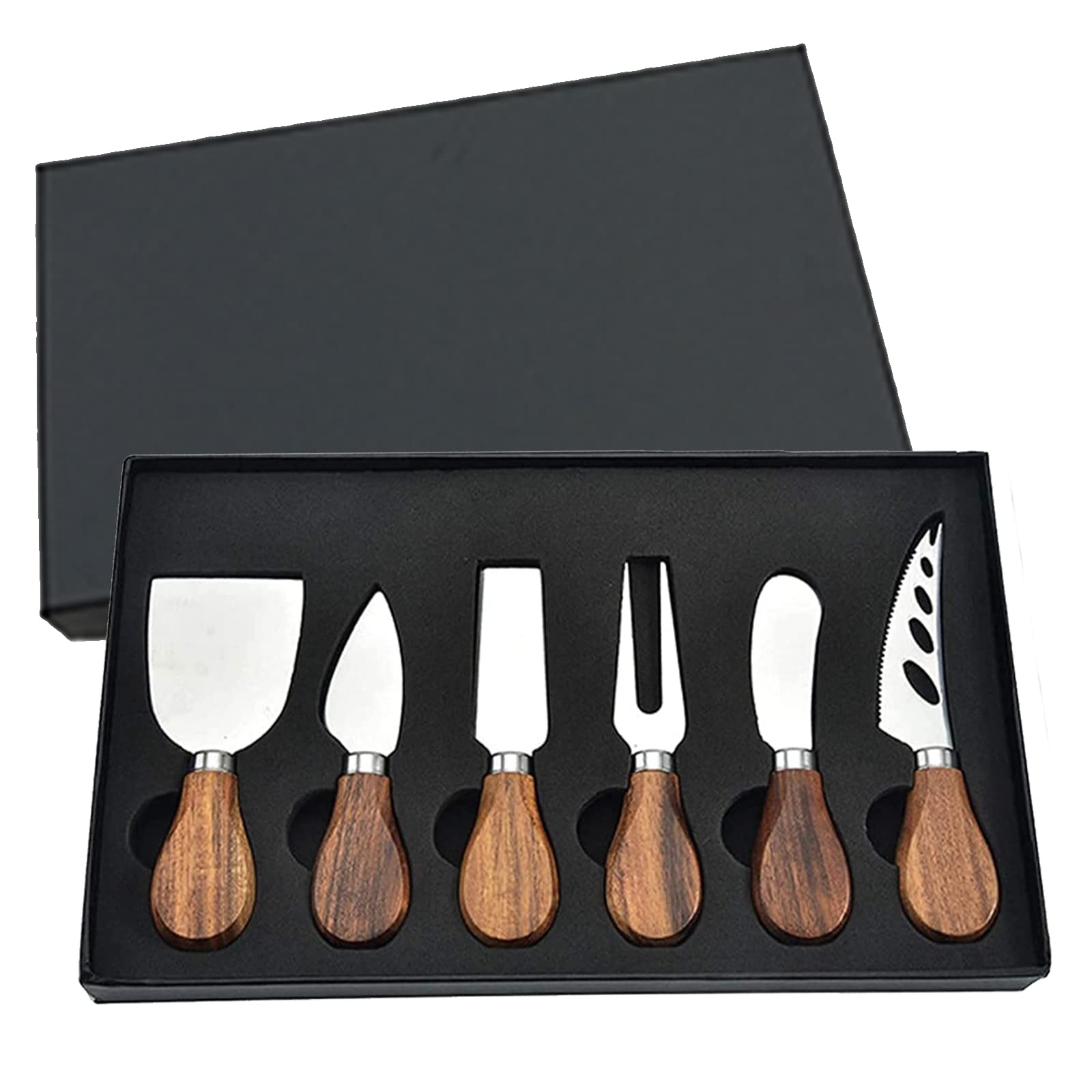 KT-GARY cheese knives 6-piece collection ready for elegant cheese boards and effortless slicing