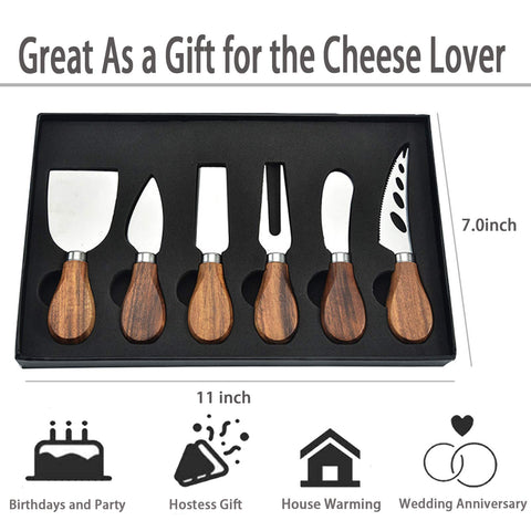 KT-GARY cheese knives set cheese slicer for versatile tasting and plating.