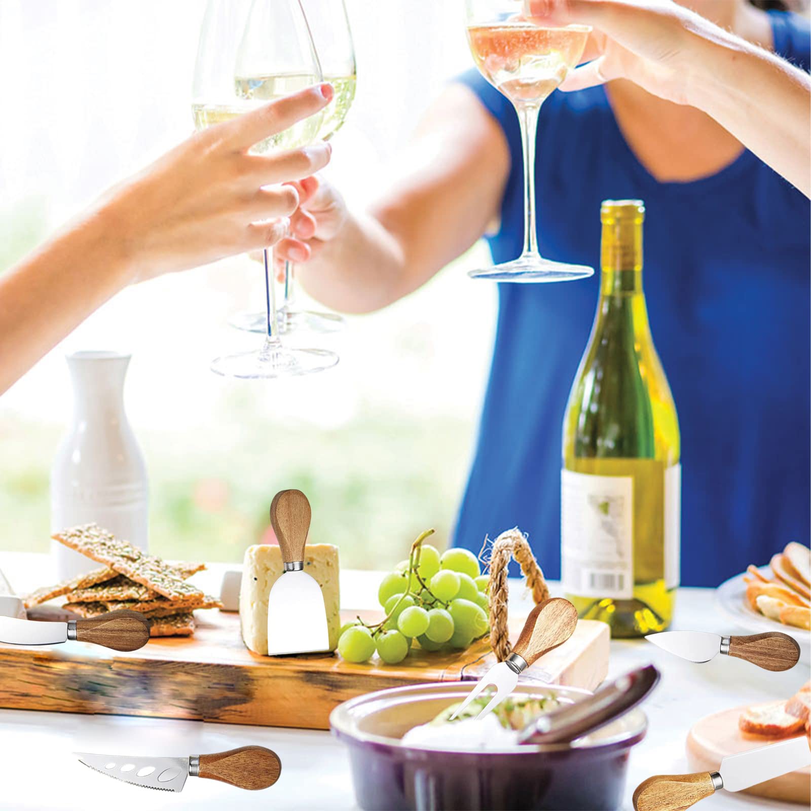 KT-GARY serving fork knife helps lift and present cheese pieces neatly