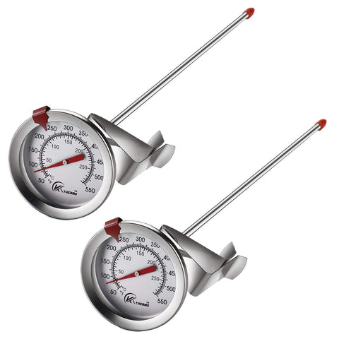 KT THERMO deep fry thermometer with 12-inch probe for precise oil temperature