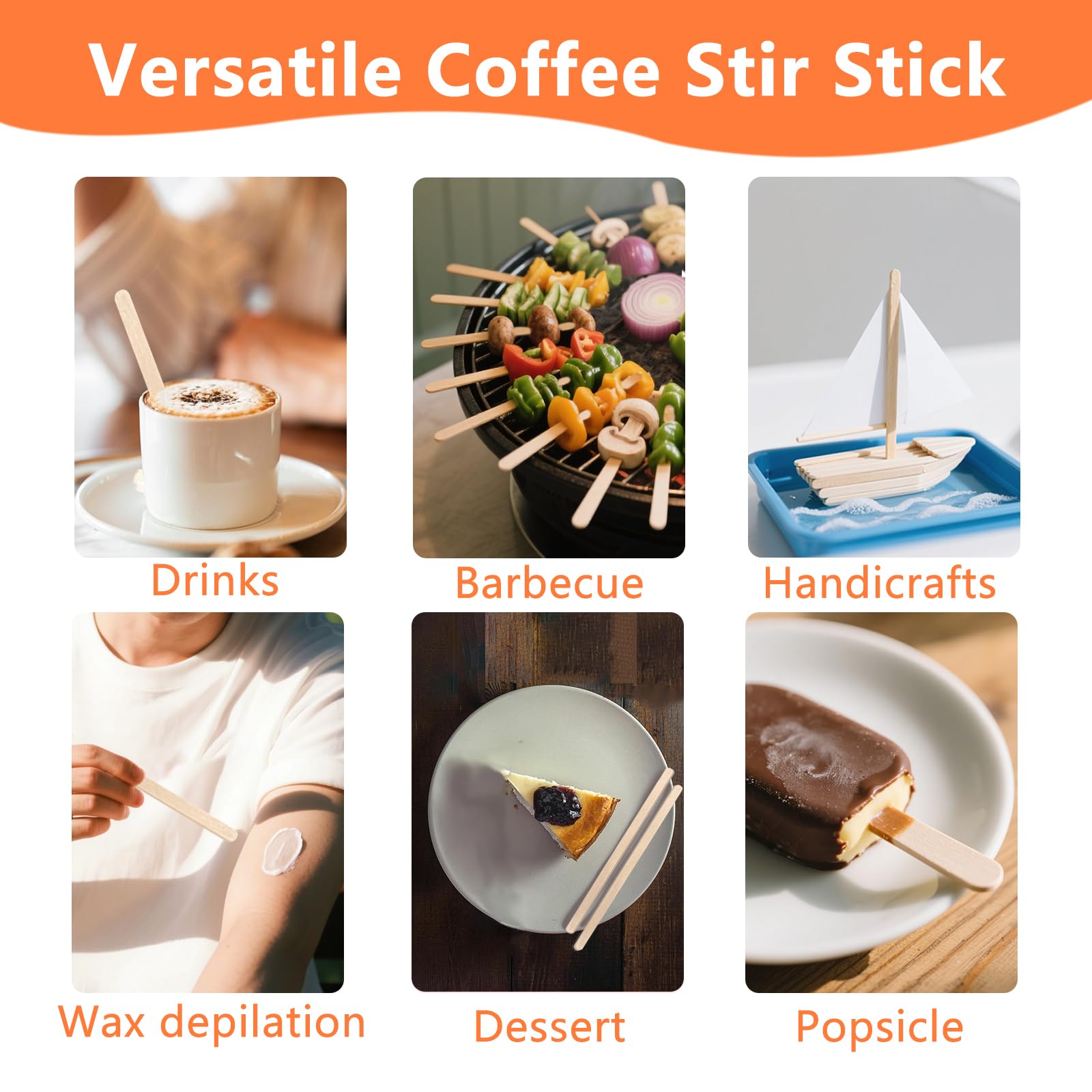 KTOJOY coffee stirrers wood provide sturdy, reliable stirring