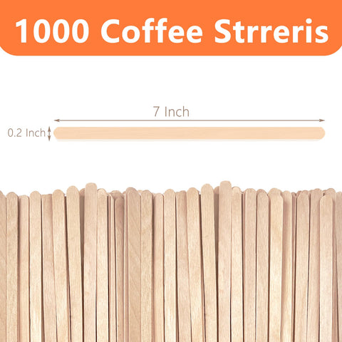 KTOJOY stirrers with smooth round ends for comfortable, splinter-free stirring