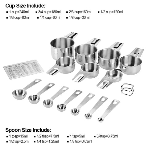 KUBEMUEG engraved measurement marks for easy readability during cooking.