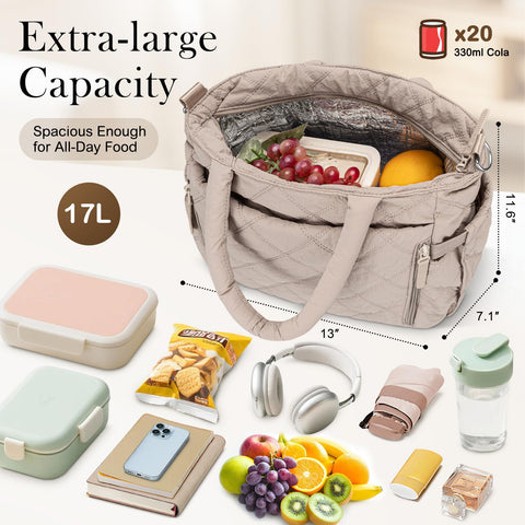 KUBYA diamond quilted design adds durable style to the bag