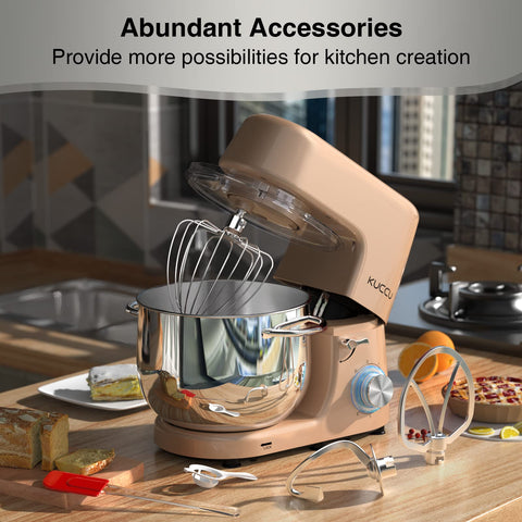 KUCCU anti-slip base stabilizes the mixer for quiet operation.