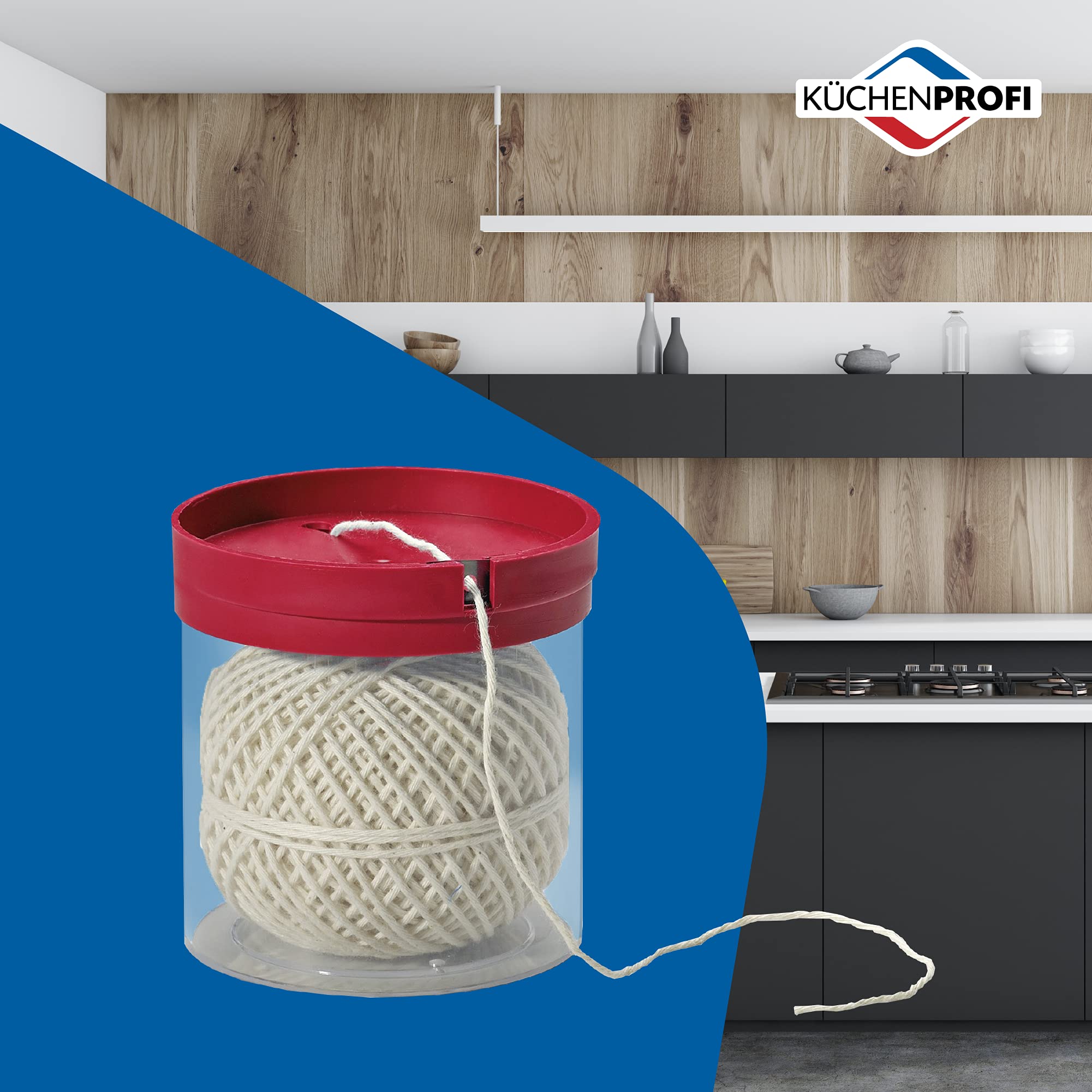 Küchenprofi oven-safe cotton twine ready for cooking tasks.