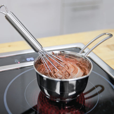 Küchenprofi compact 5-inch pan ideal for small portions and quick warm-ups.