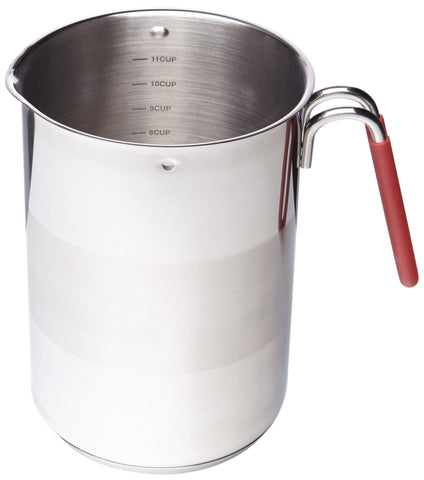 Kuhn Rikon 4th Burner Pot pouring spout for mess-free draining.