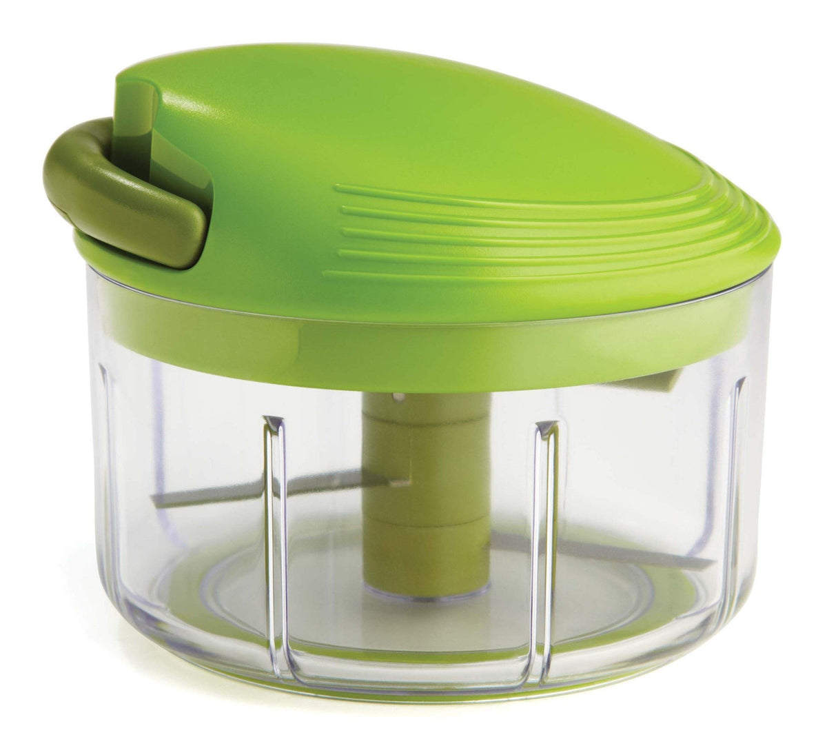Kuhn Rikon Pull Chop 2-Cup in action for quick dips and sauces.