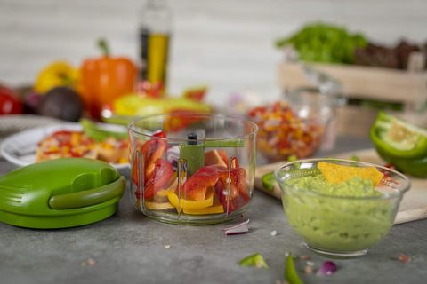 Compact 2-cup size fits everyday prep for dips, dressings, and salsas.