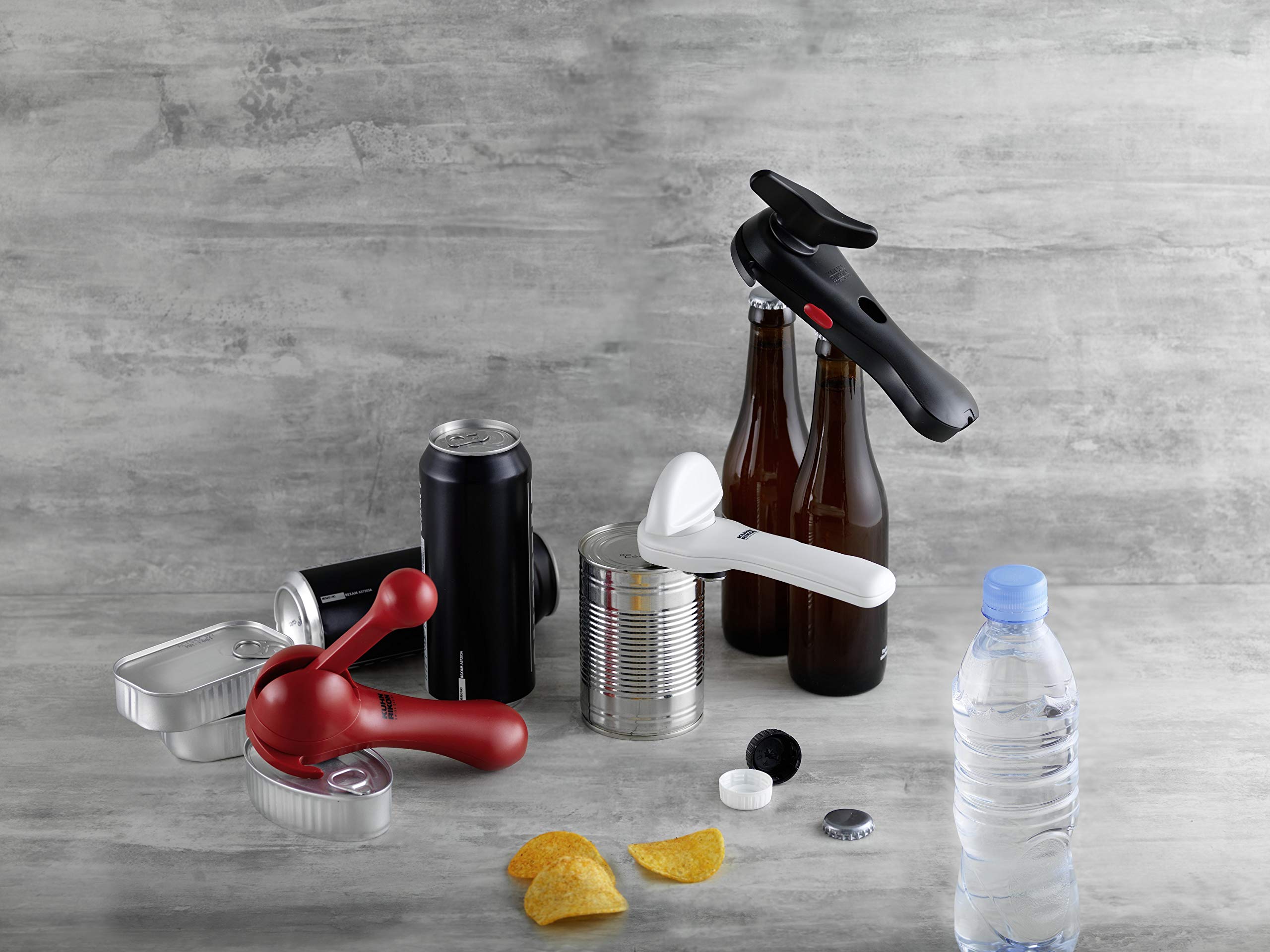 Kuhn Rikon strain-free gripper opener drawer-hanging keeps storage organized