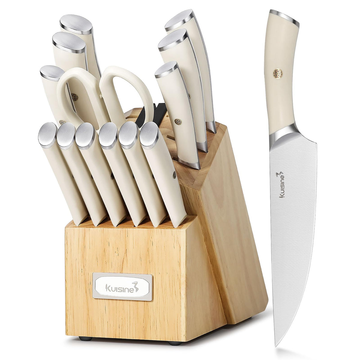 KUISINE 8-inch chef knife blade for precise, confident prep in the kitchen.