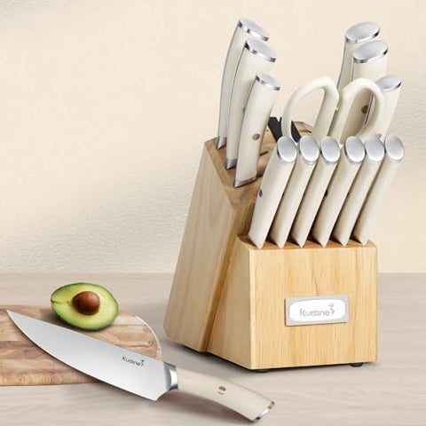 KUISINE 7-inch santoku knife versatile for chopping and dicing.