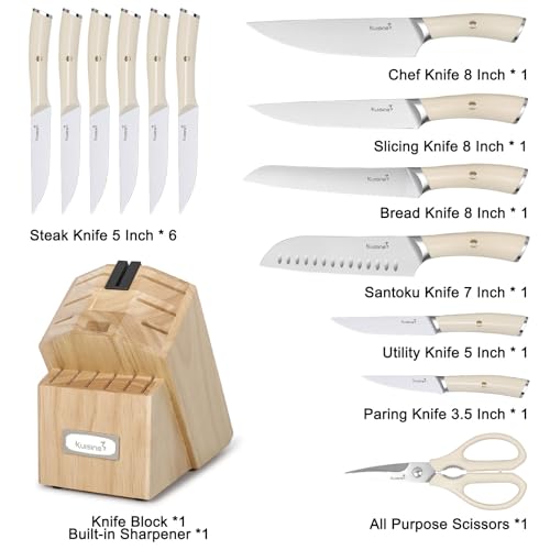 KUISINE 8-inch slicing knife designed for clean, even cuts.