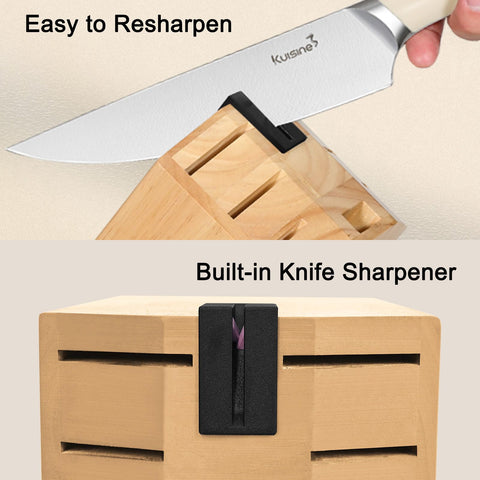 KUISINE 5-inch utility knife for small, delicate prep tasks.