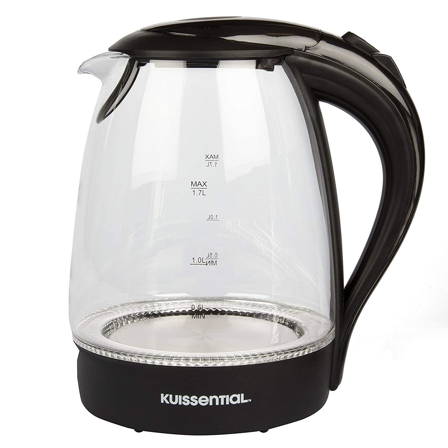 Kuissential electric water kettle easy-clean vinegar rinse for quick maintenance.