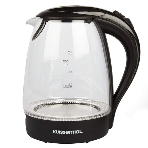 Kuissential electric water kettle easy-clean vinegar rinse for quick maintenance.