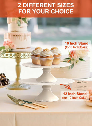 Kukikan easy-clean gloss finish cake stand for everyday use