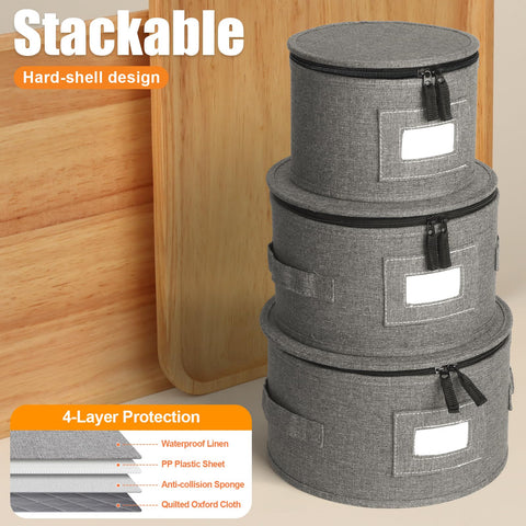 Kukikan felt dividers interior cushion prevent scratches on porcelain
