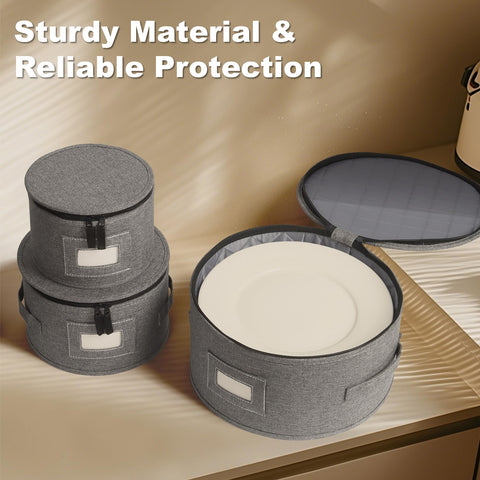 Kukikan twelve-place setting capacity keeps dinnerware organized
