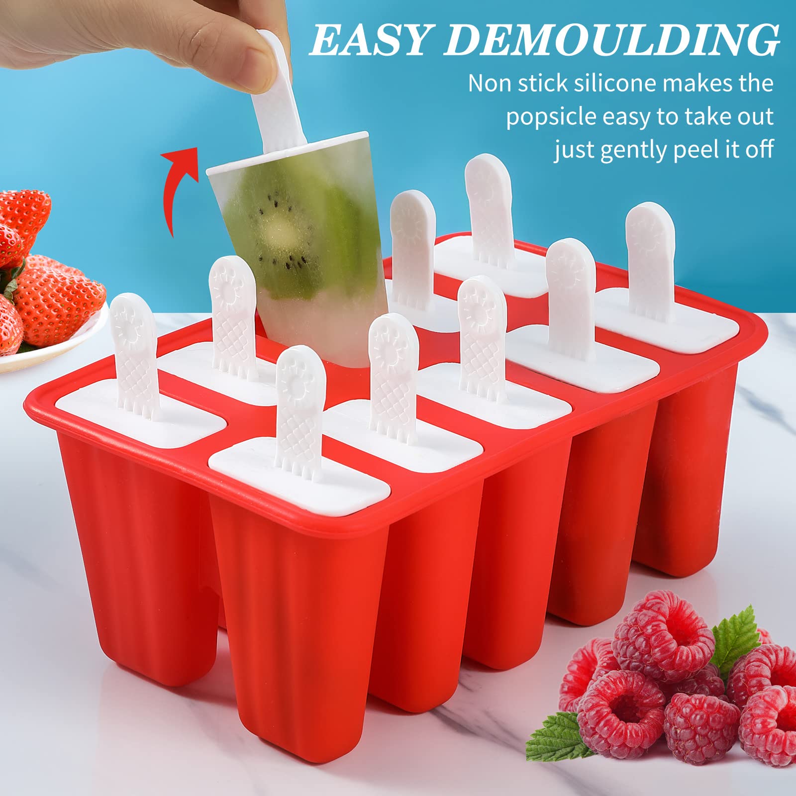 KULENAND reusable sticks help reduce waste and keep pops shape