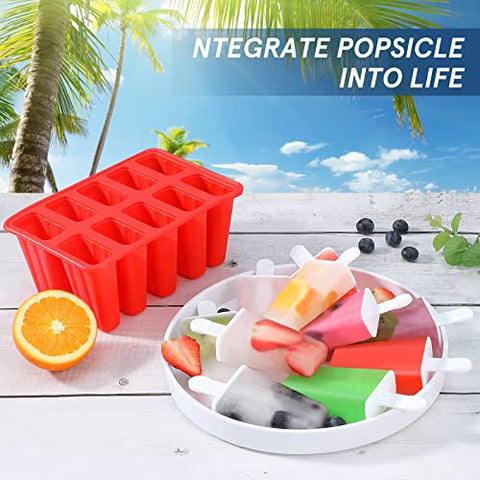 KULENAND silicone popsicle molds with easy release for quick demolding