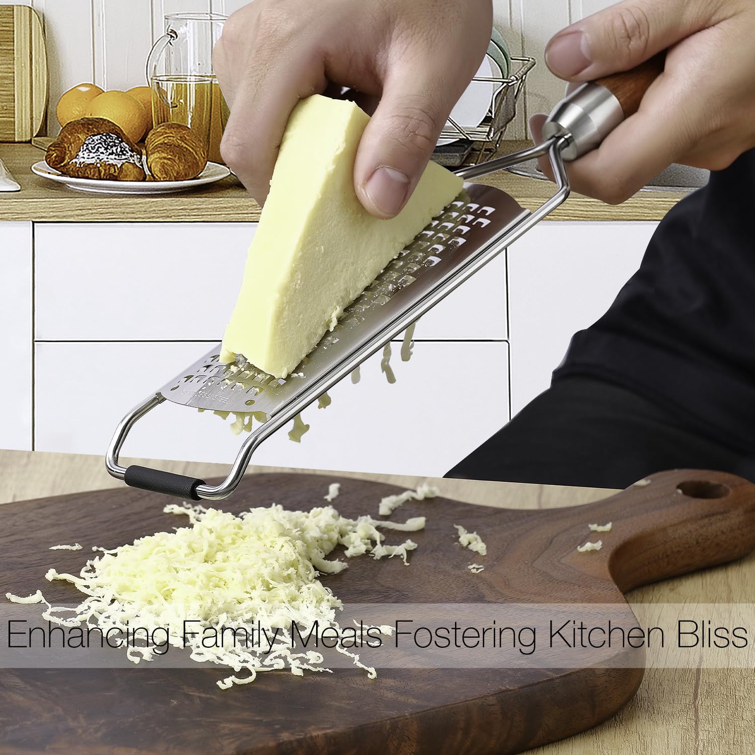 KULUNER lemon zester in action, zesting and grating with control