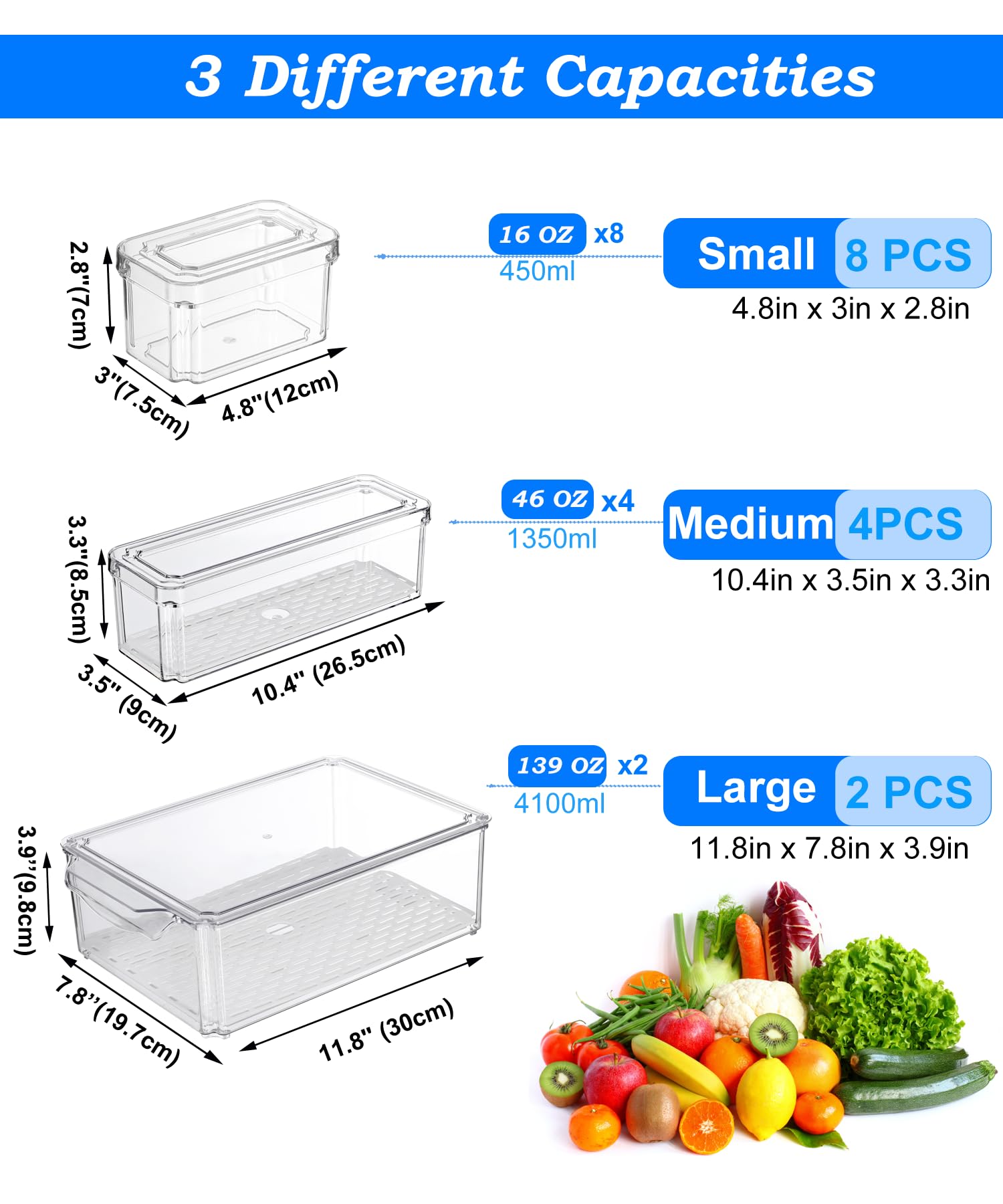 KUMD drain tray fruit vegetable storage keeps produce elevated and reduces moisture contact