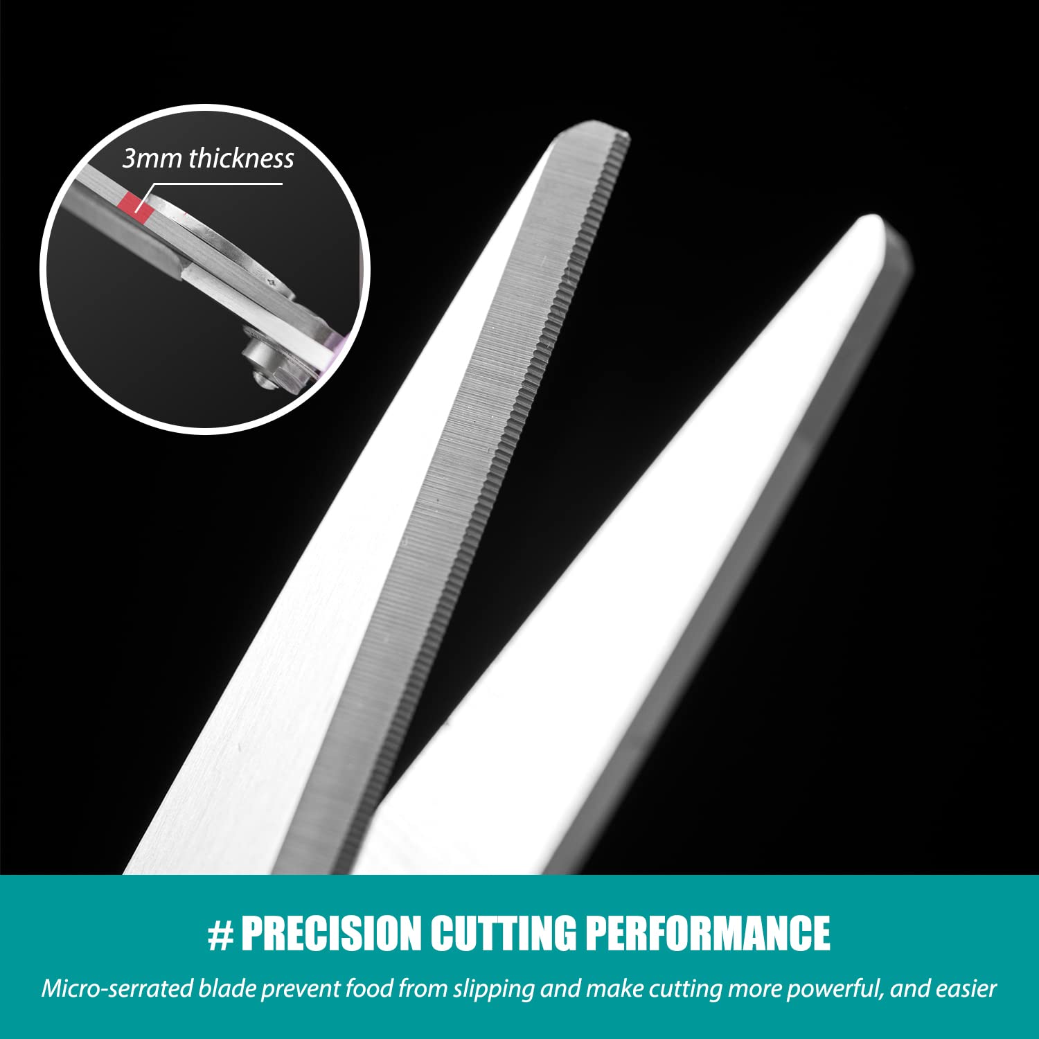 KUNIFU pocket knife function adds versatility for quick small cuts.
