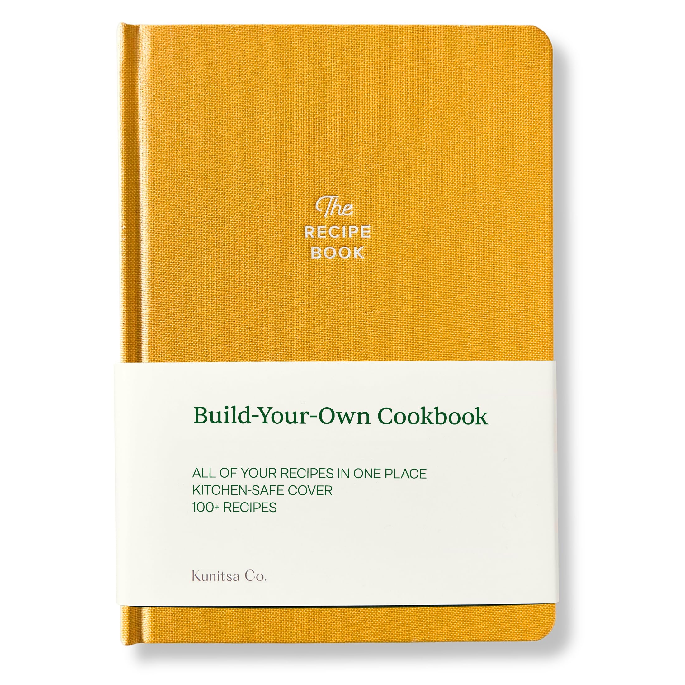 Kunitsa Co. Recipe Notebook cover shows spill-proof protection for messy kitchen tasks.