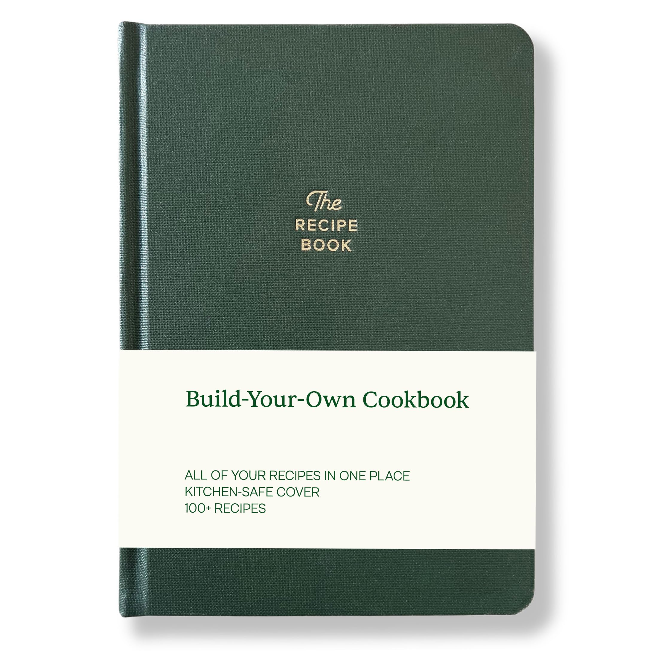 Kunitsa Co. Recipe Notebook cover spillproof material keeps kitchen messes easy to wipe.