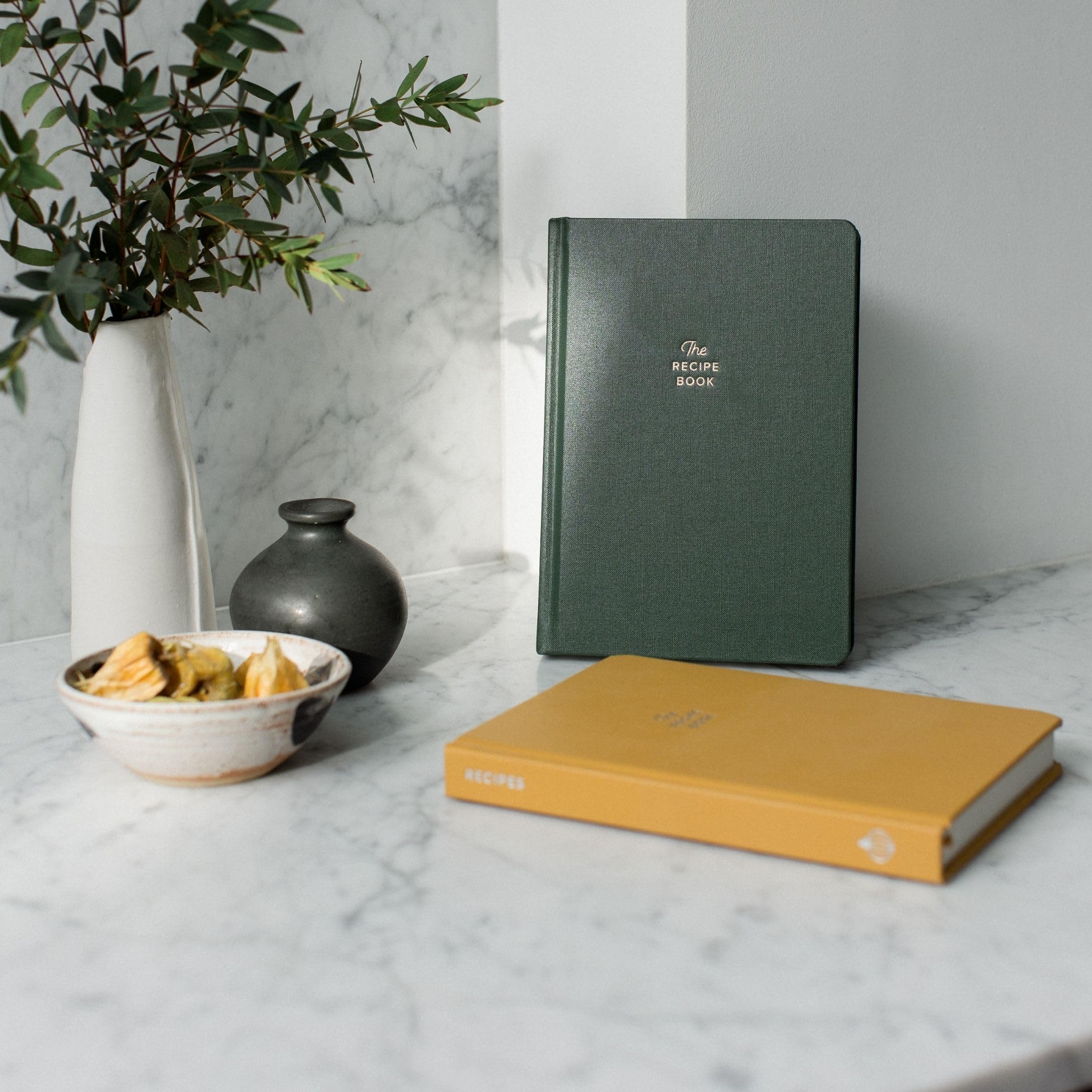 Kunitsa Co. Recipe Notebook durable hardcover for years of recipes.