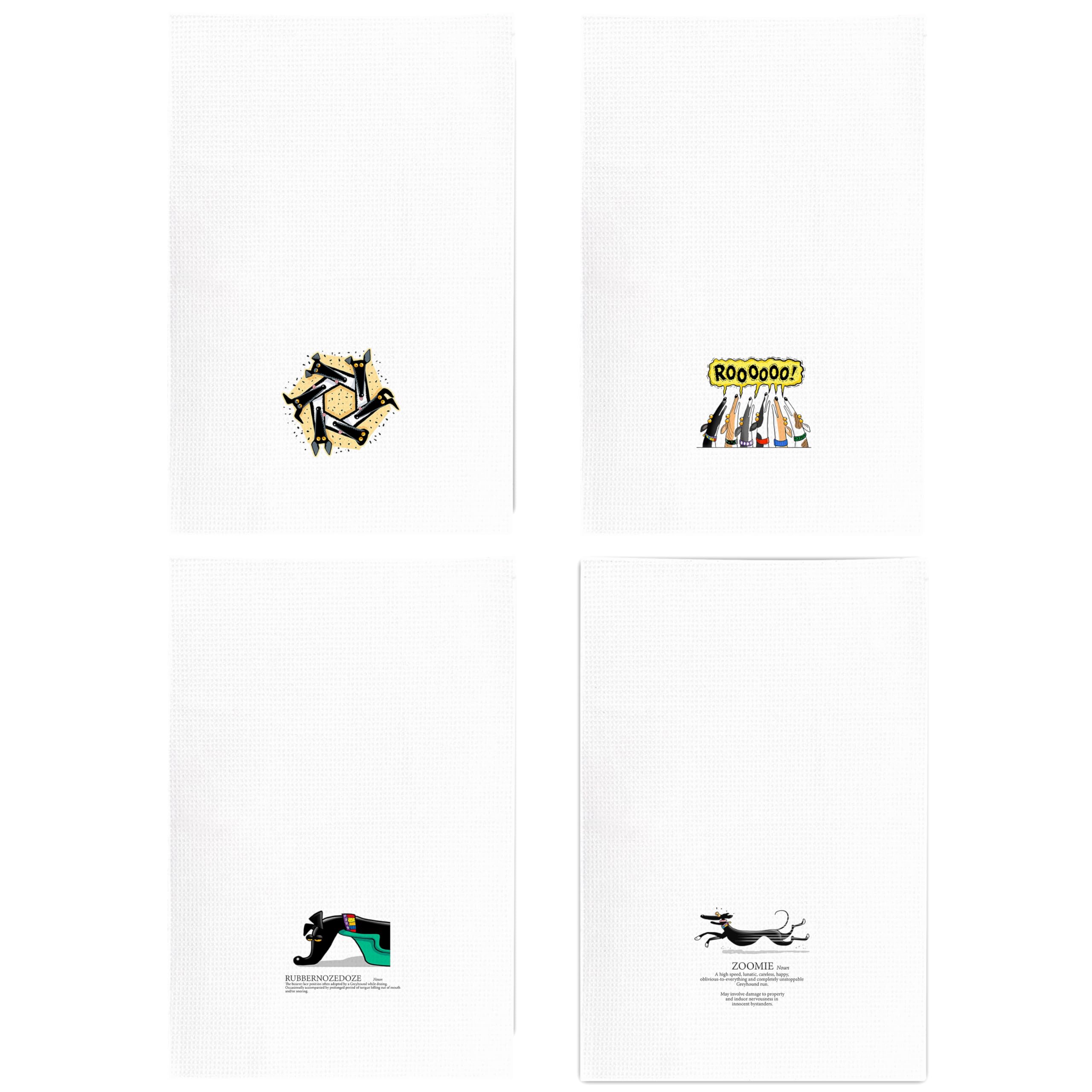 kunlisa Funny Greyhound Zoomie towels as a thoughtful holiday gift.