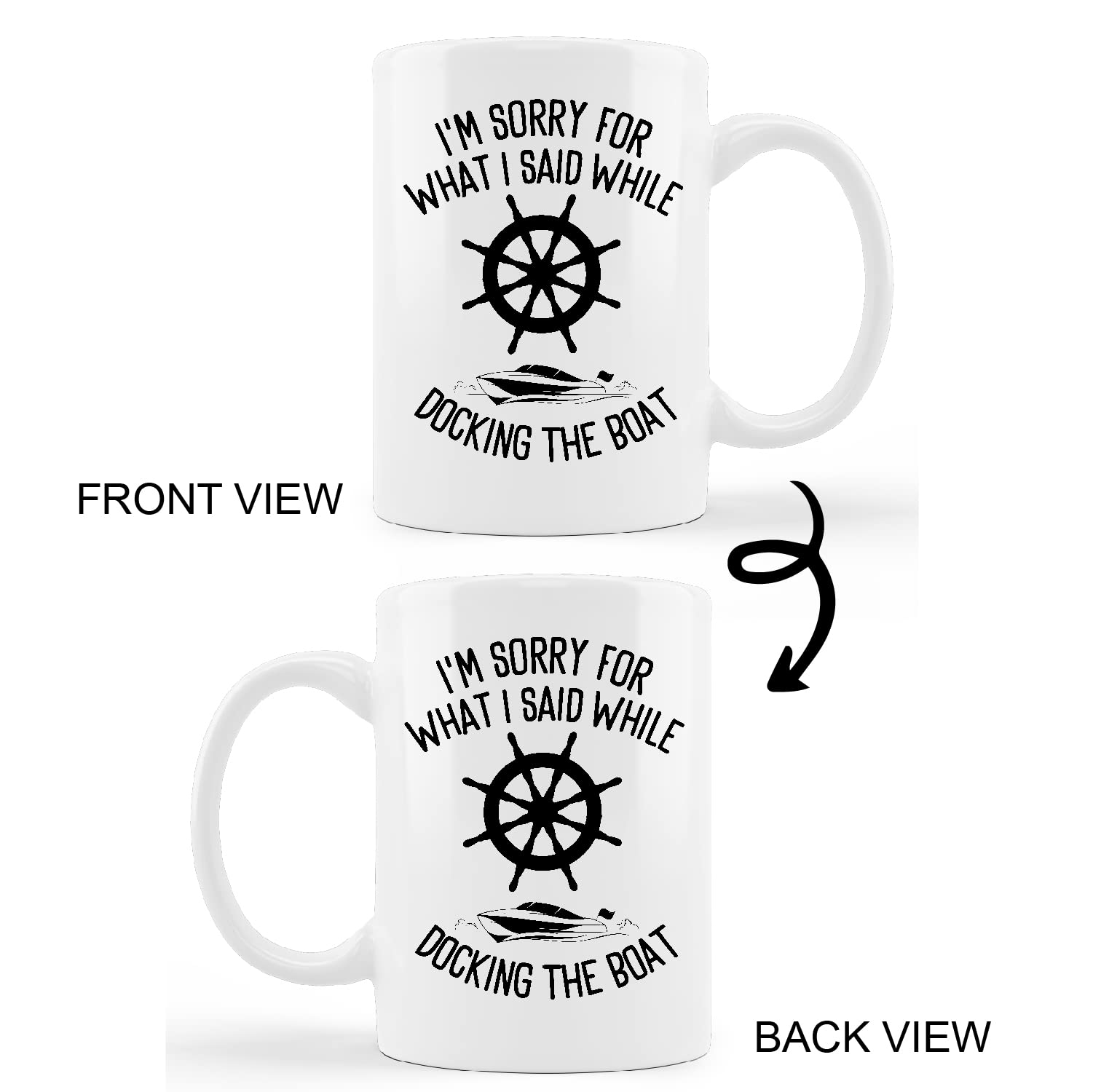 Kunlisa HD-printed compass mug close-up shows crisp, long-lasting graphics.