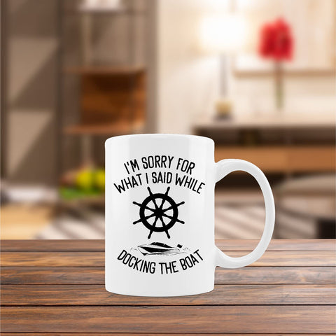 Kunlisa morning coffee on deck scene with 11oz mug.