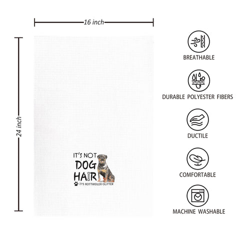 Kunlisa rottweiler dish towel machine-washable for easy care and reuse.