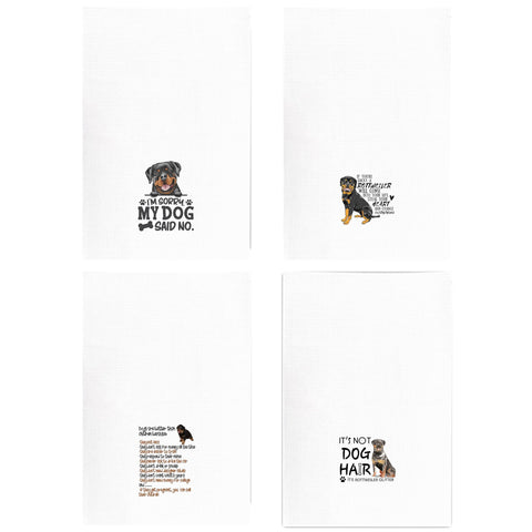 Kunlisa rottweiler dish towel multi-use for drying hands and decorative tasks.