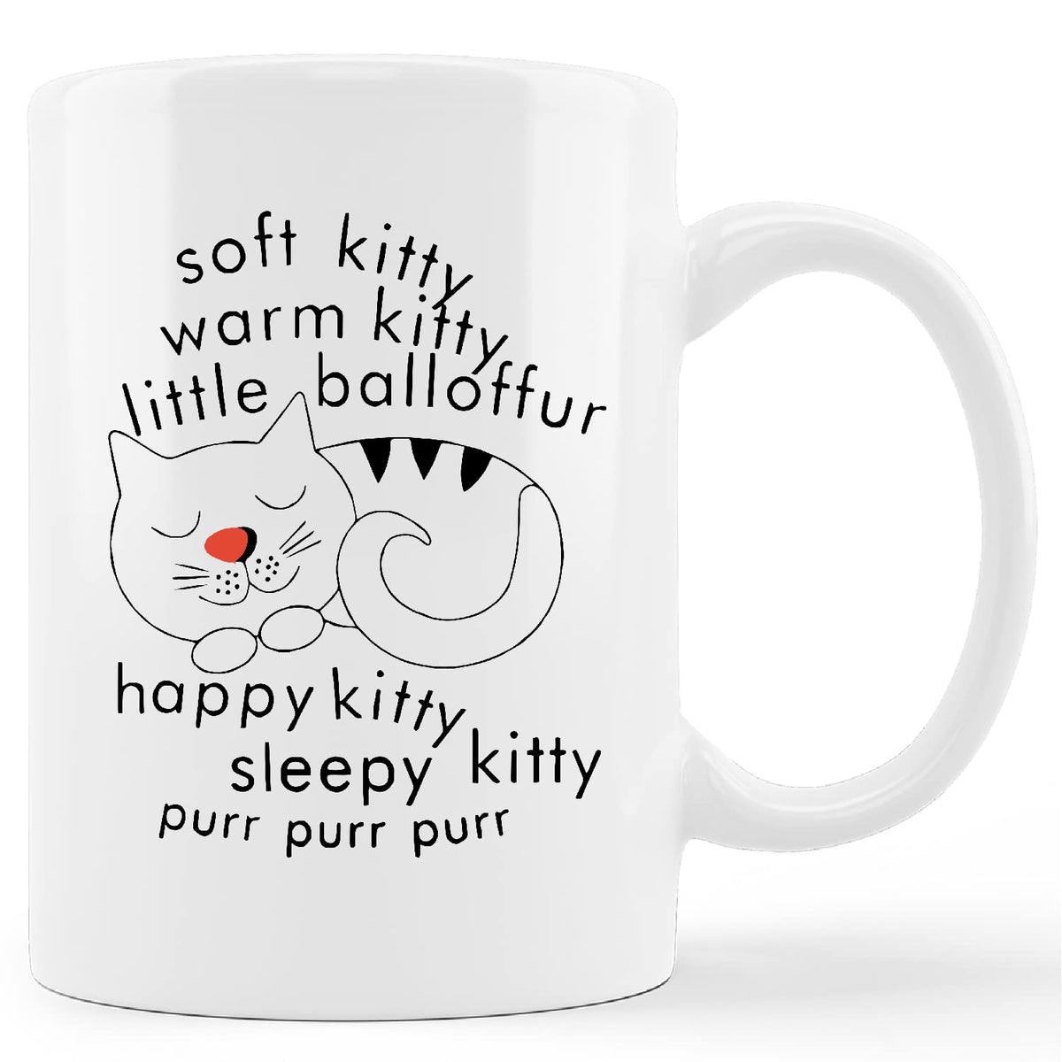Kunlisa Soft Kitty mug with balloffur design for cozy mornings with coffee or tea