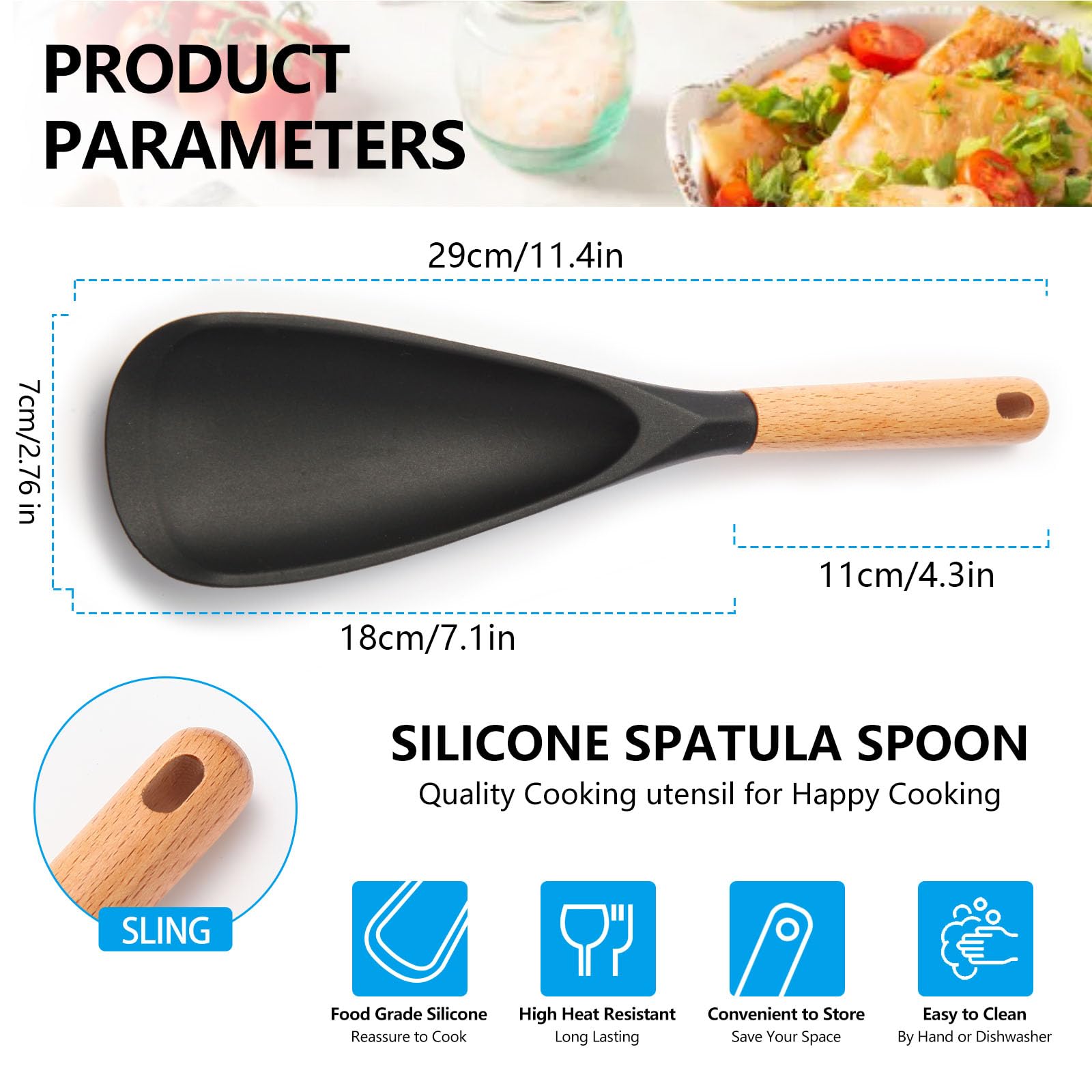 Kunovo stylish two-pack spoon set elevates everyday cooking aesthetics