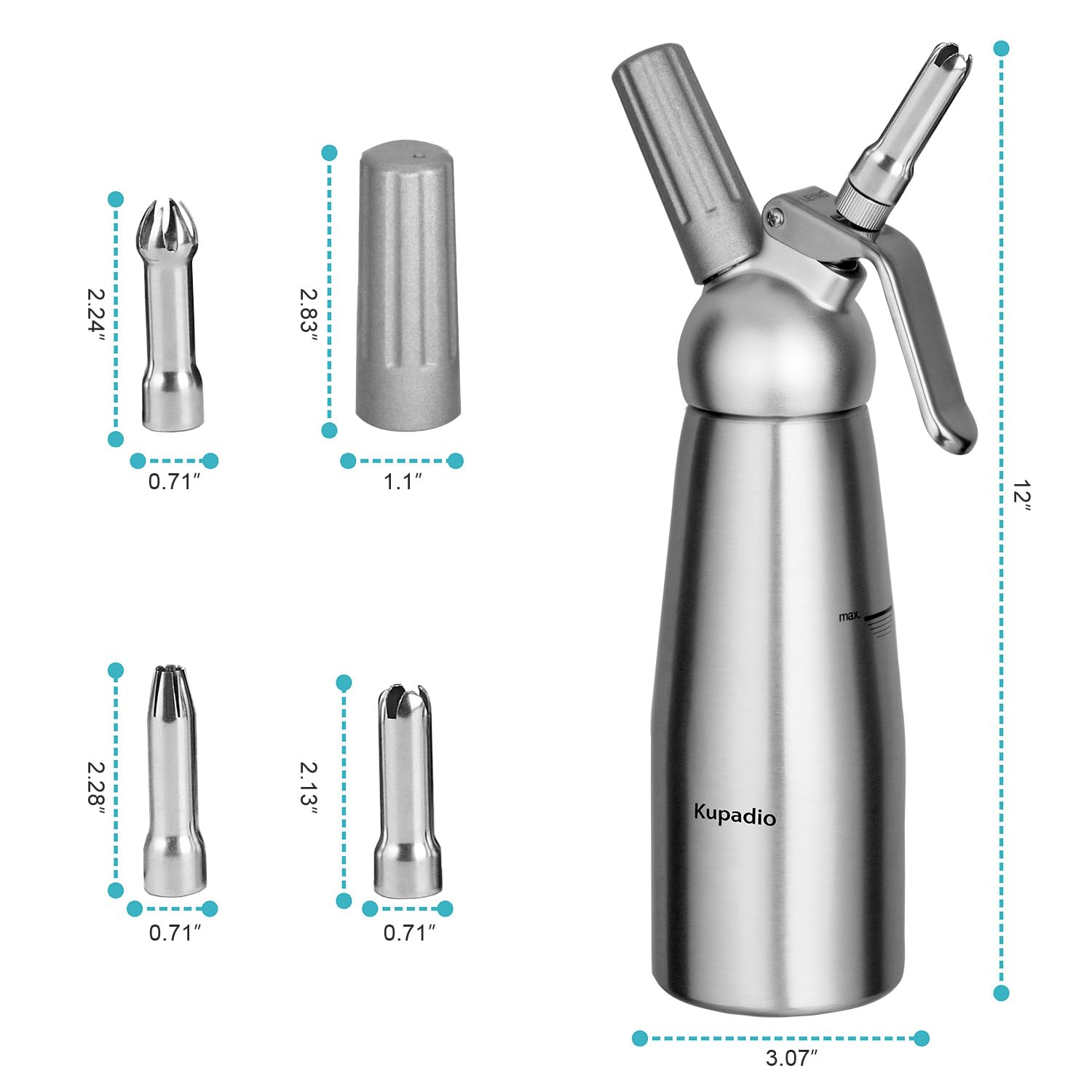 Kupadio dishwasher-safe dispenser for easy cleaning and reuse.